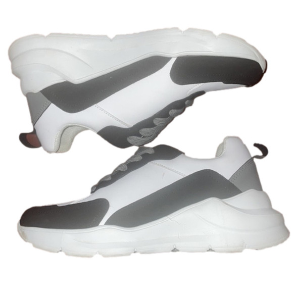 Mata White Sneakers Women Size 9 chunky Trainers Platform Casual Comfy sporty - Picture 3 of 8